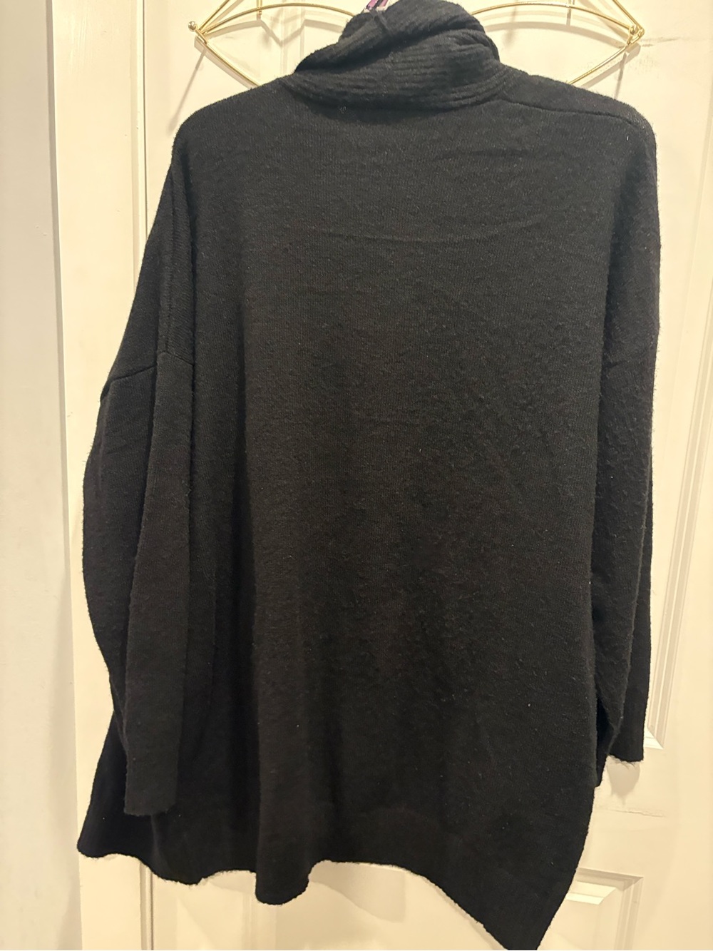 Time and Tru Black Open-Front Women's Cardigan Sweater - Picture 4 of 5